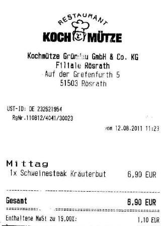 morh Hffner Kochmtze Restaurant